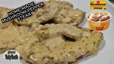 McDonald's Inspired MUSHROOM PEPPER STEAK .
